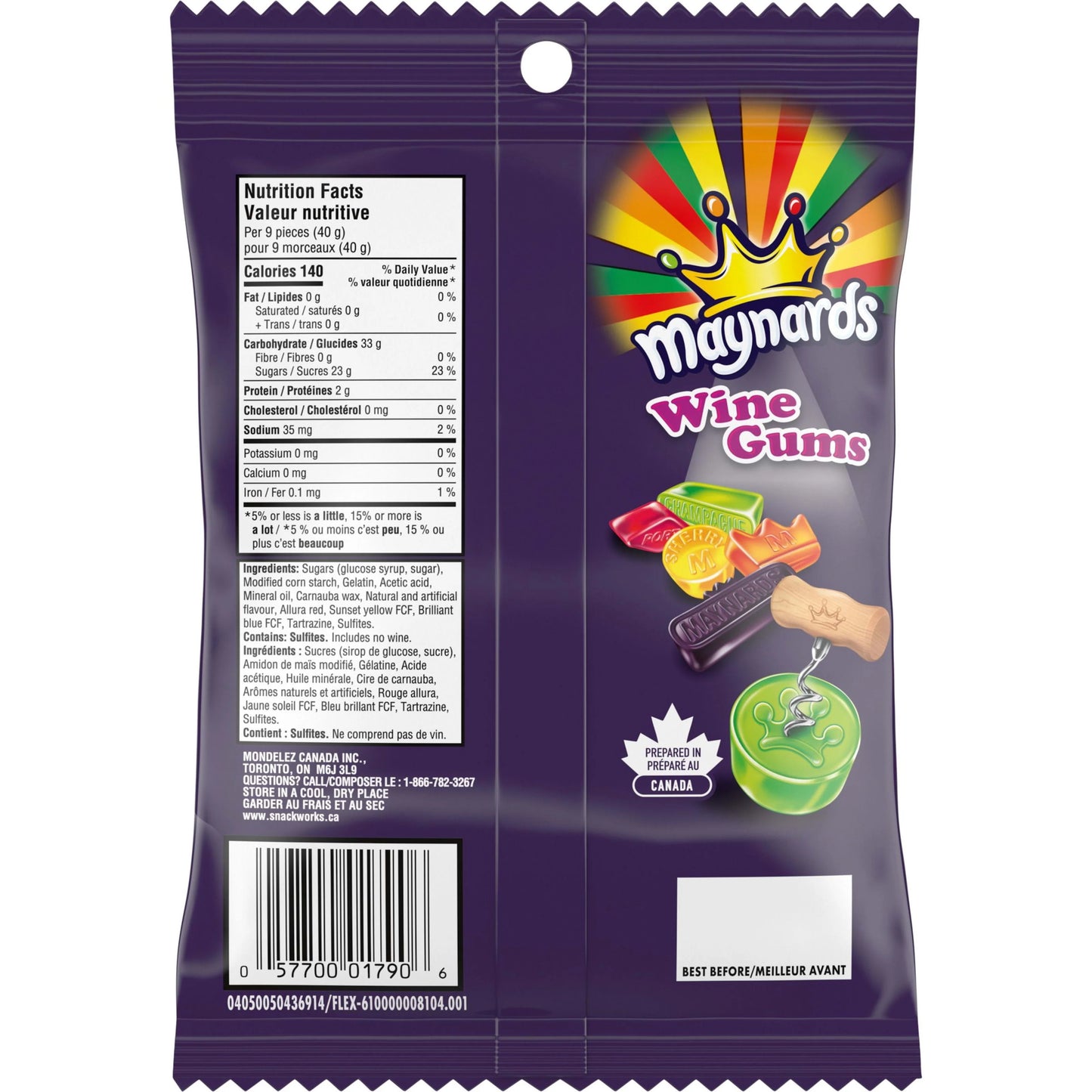 GOMAS DE VINO MAYNARDS | CARAMELOS MASTICABLES CLÁSICOS CON SABORES FRUTALES AUDACES | PAQUETE DE 3