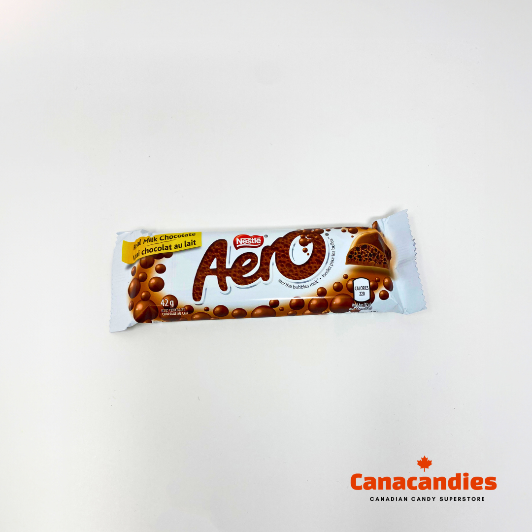 AERO MILK CHOCOLATE BAR | ICONIC CANADIAN CHOCOLATE WITH AIRY BUBBLES | 6 PACK