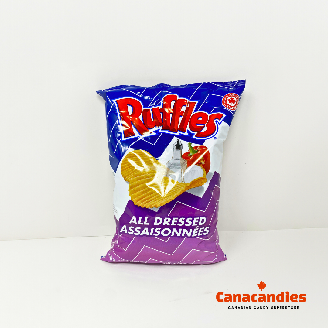 RUFFLES ALL DRESSED CHIPS | CANADA’S BOLDEST FLAVOR | 3 PACK