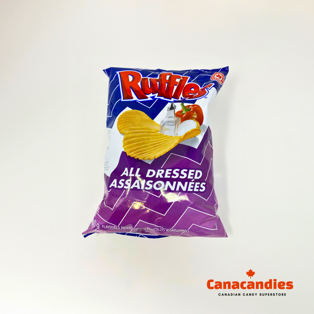 RUFFLES ALL DRESSED CHIPS | CANADA’S BOLDEST FLAVOR | 3 PACK