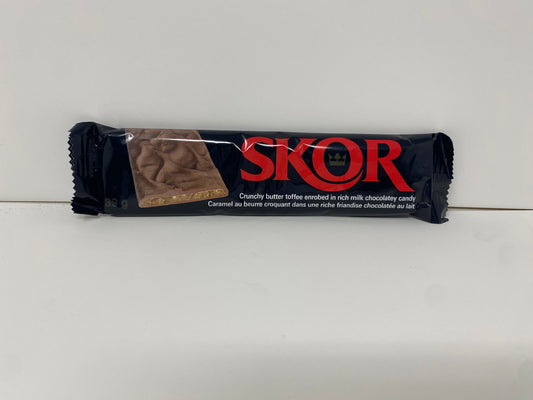 SKOR | CRUNCHY BUTTER TOFFEE MILK CANADIAN CHOCOLATE BAR | 6 PACK