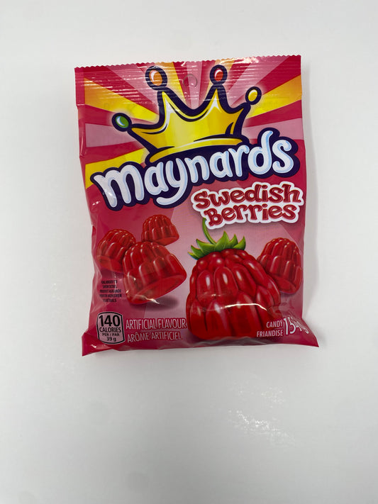 MAYNARDS SWEDISH BERRIES | JUICY, CHEWY BERRY-FLAVORED CANDIES | 3 PACK